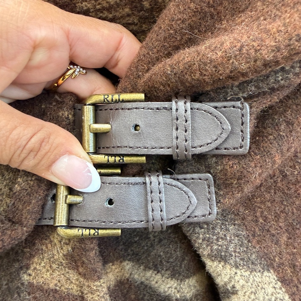 Vintage Ralph Lauren lambs Wool blend Poncho Native American Blanket, The Taylor - Picture 3 of 4